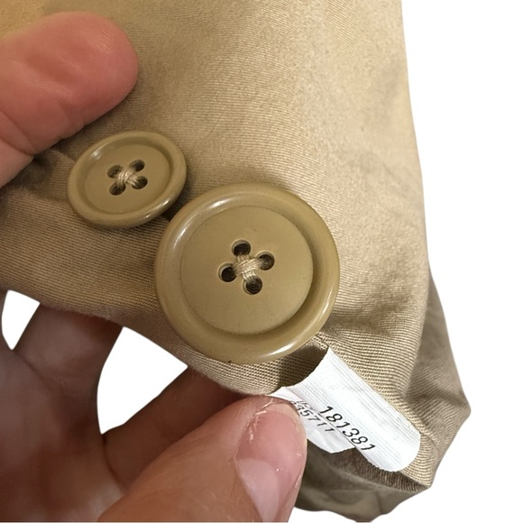 Gap XS Water-Repellent Trench Coat Belted Old Money Classic Agentcore Chic Vibe - Picture 6 of 9